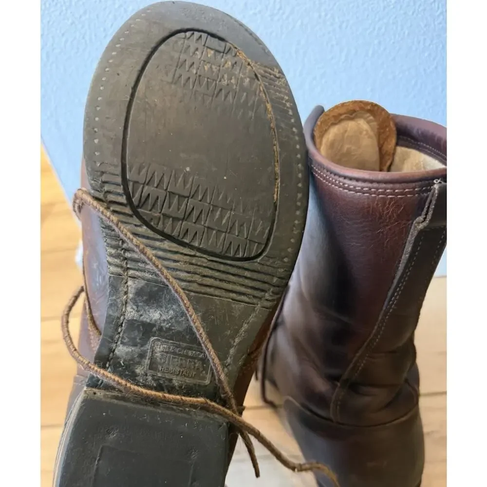 Double H 9581 Sub Zero Packer Boots Mens 11 EE Brown Leather Lace Up Insulated